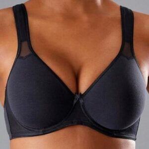 petite fleur T-Shirt-BH mit Bügel, in Schwarz, Größe 80D