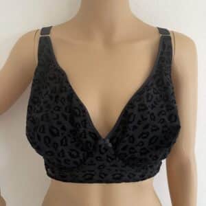 Petite Fleur gold Bügel-BH in Chetaah Optik, Schwarz, Gr. 95E