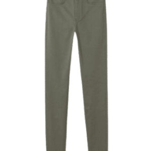 Super Skinny High Jeans aus superstretchigem, gewaschenem Denim, in Khaki, Gr.32