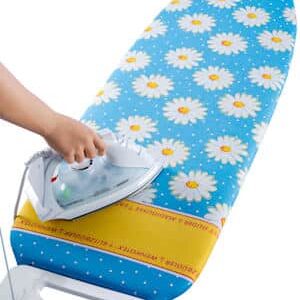 Wenko Buegelbrettbezug Margie, in Hellblau geblümt, 130 x 51 cm